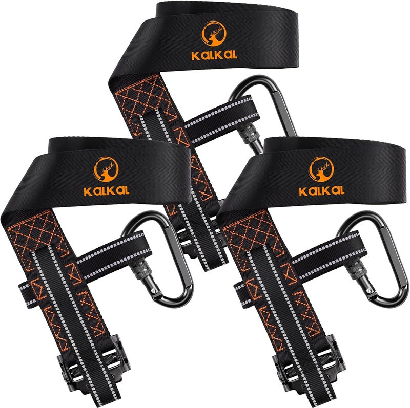 Kalkal 3 Pcs Heavy-Duty Tree Stand Harness Strap, Quick-Connect Treestrap for Tree Stand Harness Comfortable Hunting Gear - Image 1
